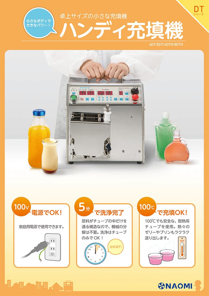 カタログダウンロード | 小型充填機のNo.1企業 株式会社ナオミ